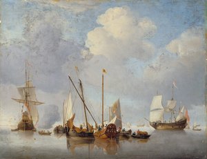 穏やかな 作： Willem van de Velde the Younger